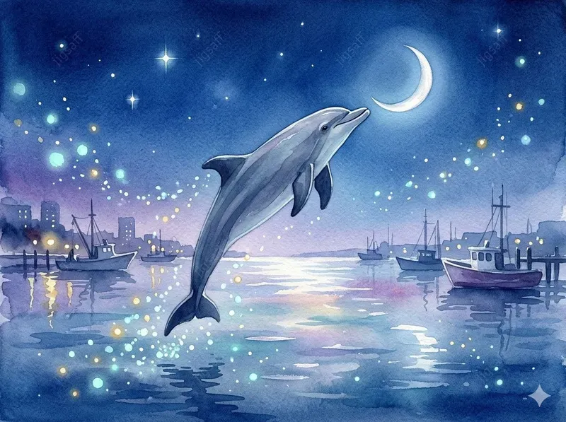 Watercolor Ocean Fantasy Art