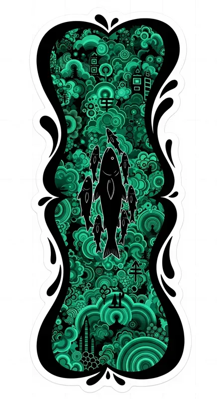 Expressive Silhouette Frame Stickers