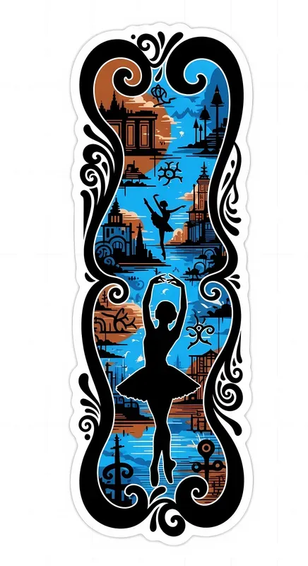 Expressive Silhouette Frame Stickers