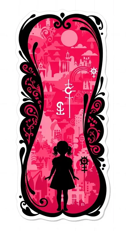 Expressive Silhouette Frame Stickers