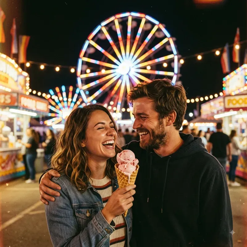 Retro Polaroid Couple Moments