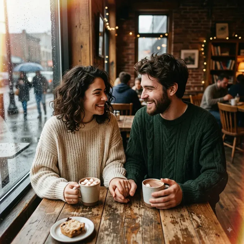 Retro Polaroid Couple Moments