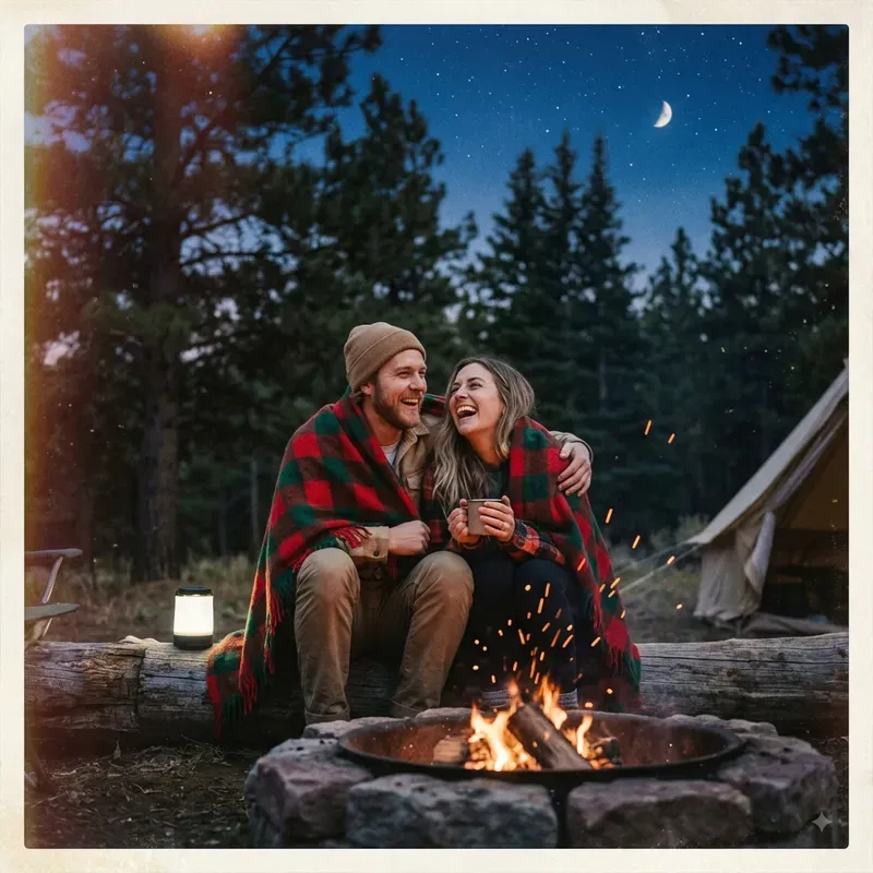 Retro Polaroid Couple Moments