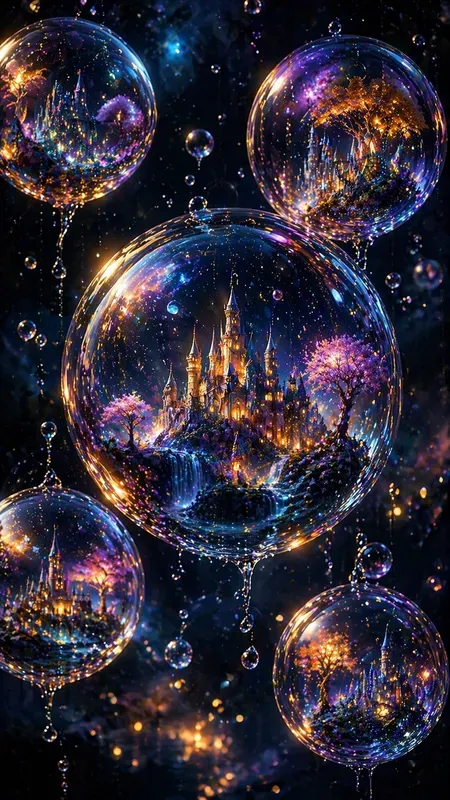 Magical Bubble Worlds Art