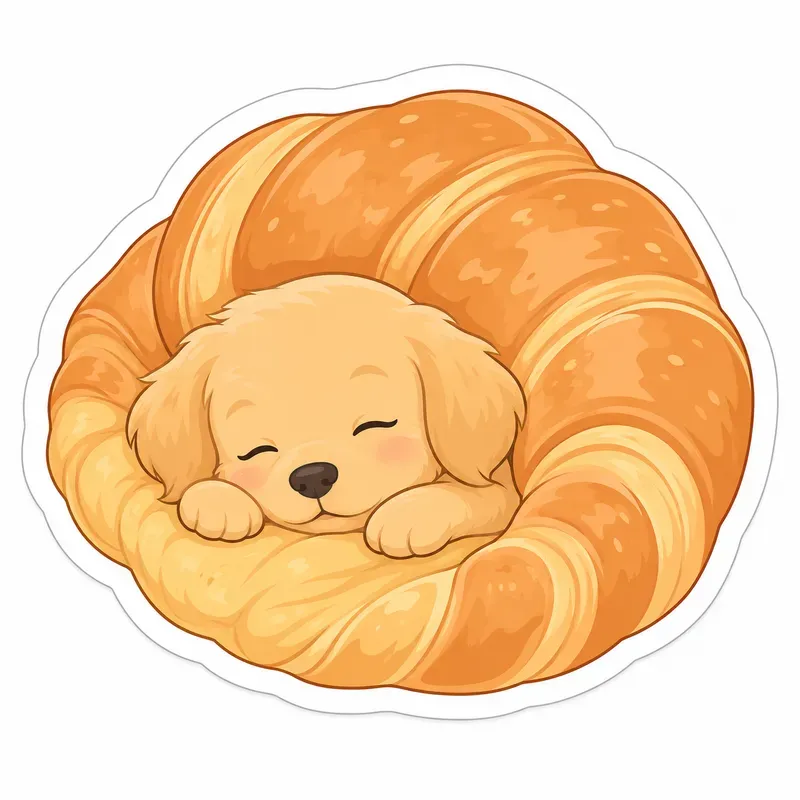 Sleepy Pets Comfort Food Stickers