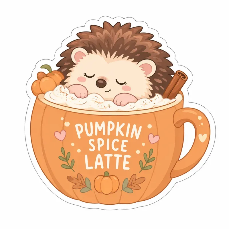 Sleepy Pets Comfort Food Stickers