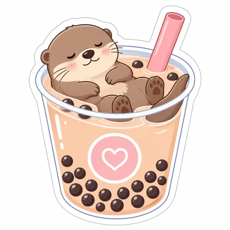 Sleepy Pets Comfort Food Stickers