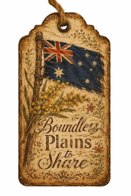 Vintage Country Flag Tags