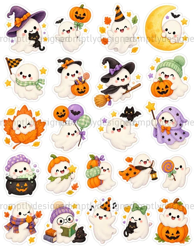 Cute Halloween Sticker Sheets