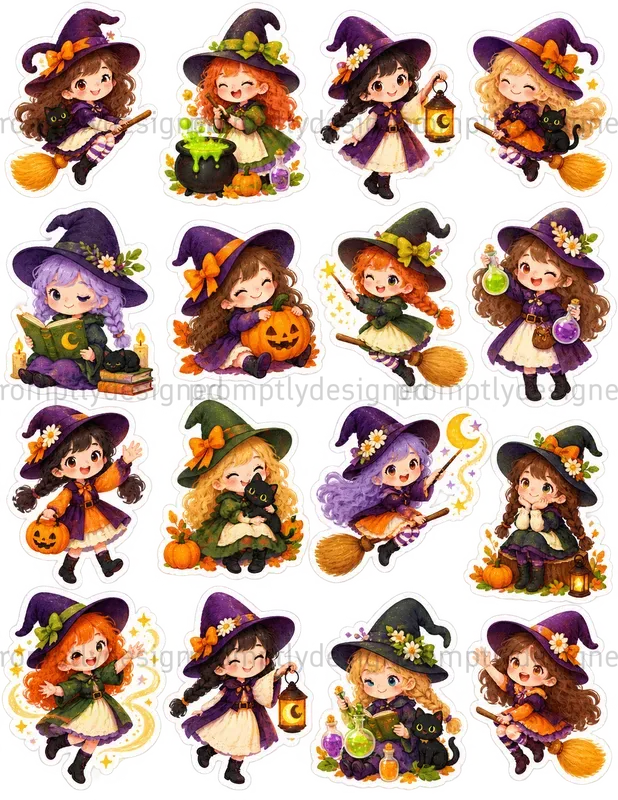 Cute Halloween Sticker Sheets