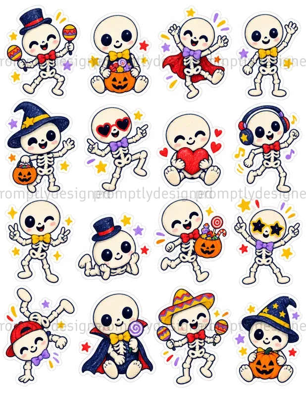 Cute Halloween Sticker Sheets