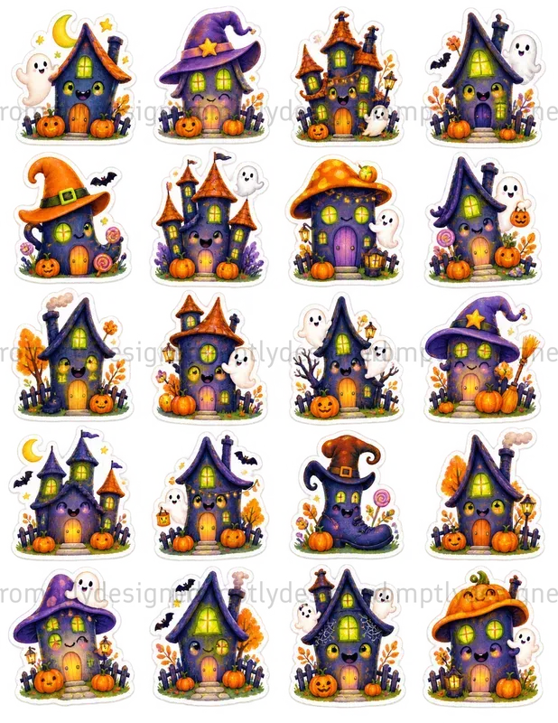 Cute Halloween Sticker Sheets