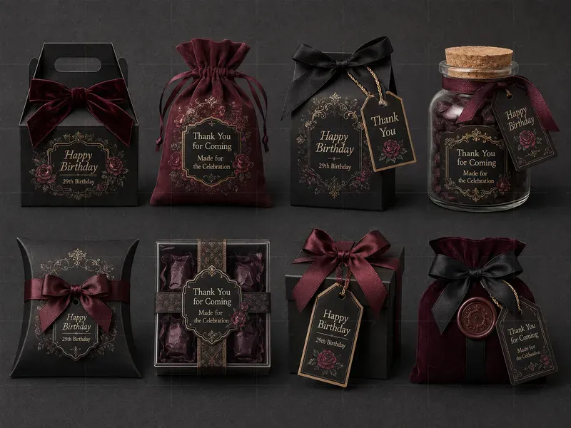 Birthday Gift Favor Packagings
