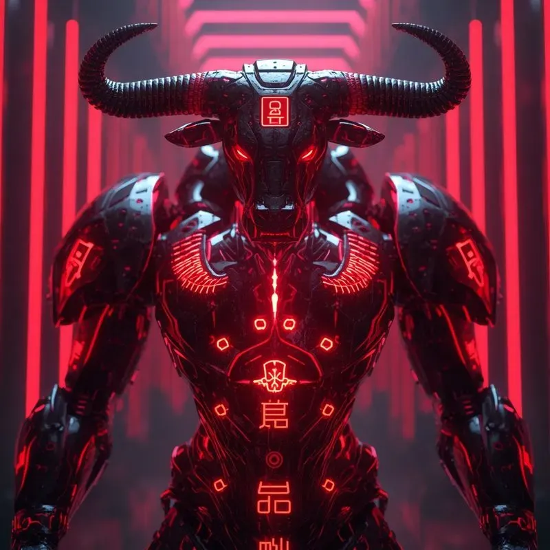 3D Cyberpunk Mythic Guardians