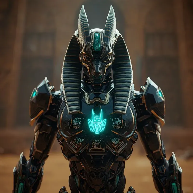 3D Cyberpunk Mythic Guardians