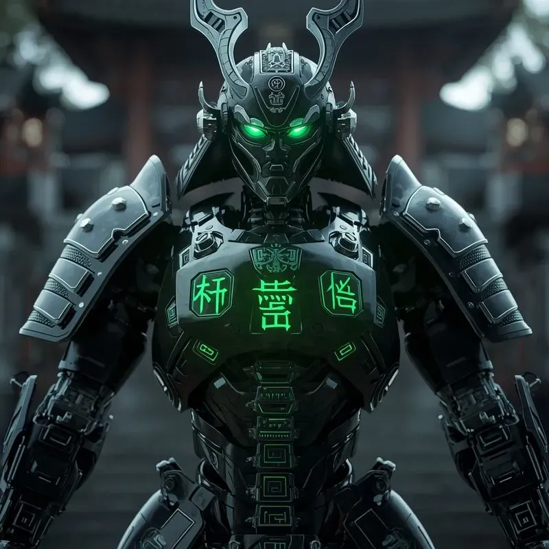 3D Cyberpunk Mythic Guardians