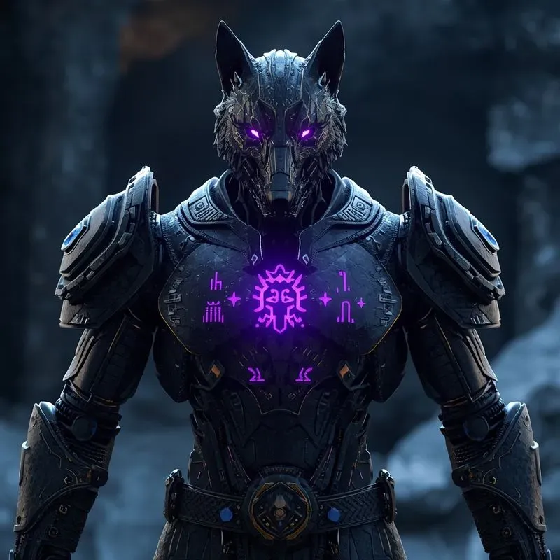 3D Cyberpunk Mythic Guardians