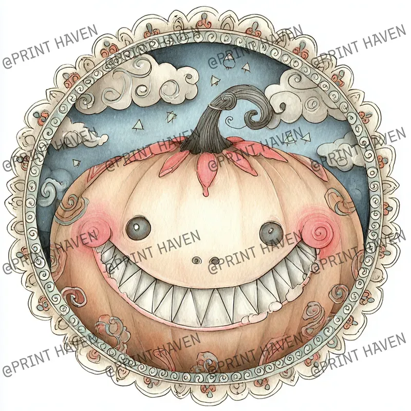 Cute Halloween Round Icons