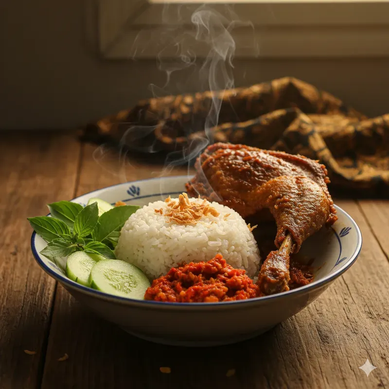 Indonesian Nasi Campur Stock Photos