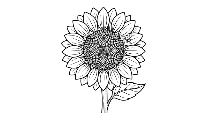 Flower Coloring Book Page Builders