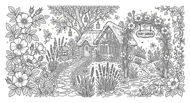 Flower Coloring Book Page Builders