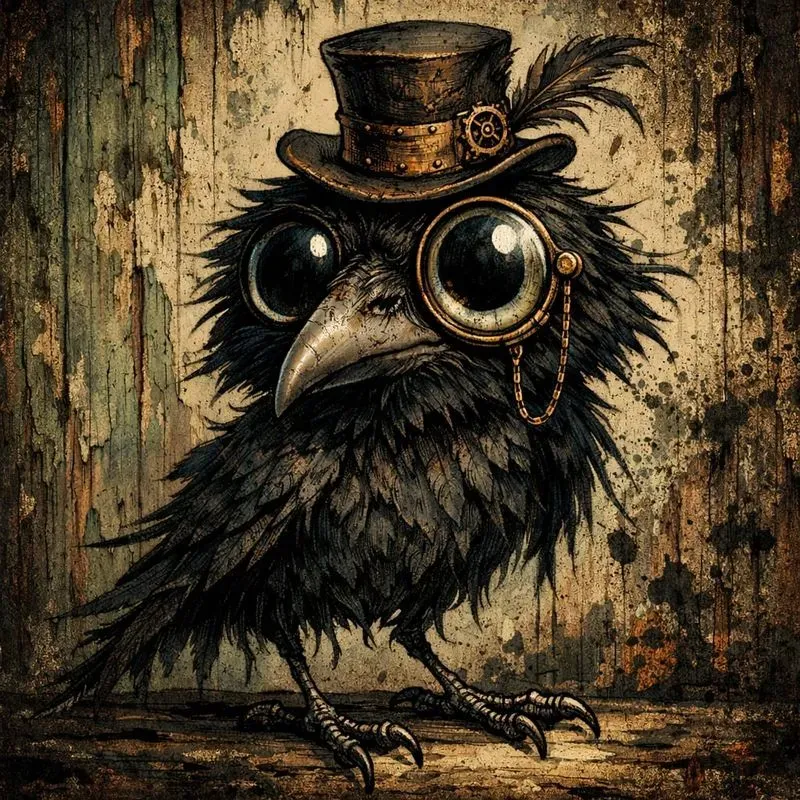 Whimsical Macabre Character Illustrations