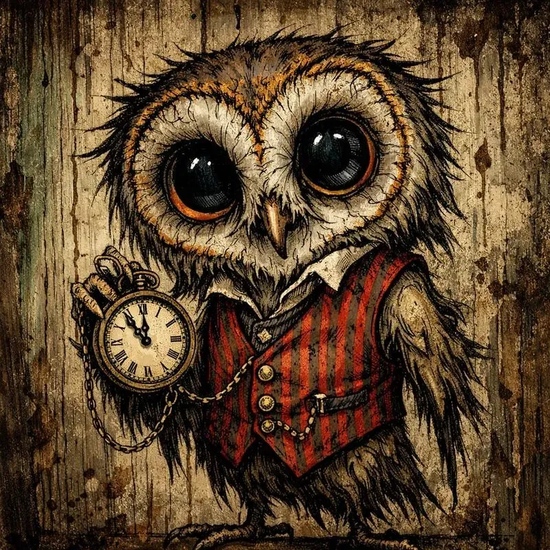 Whimsical Macabre Character Illustrations