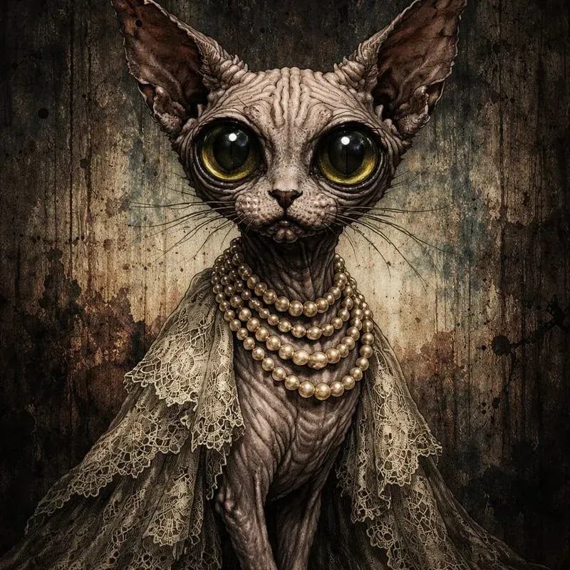 Whimsical Macabre Character Illustrations