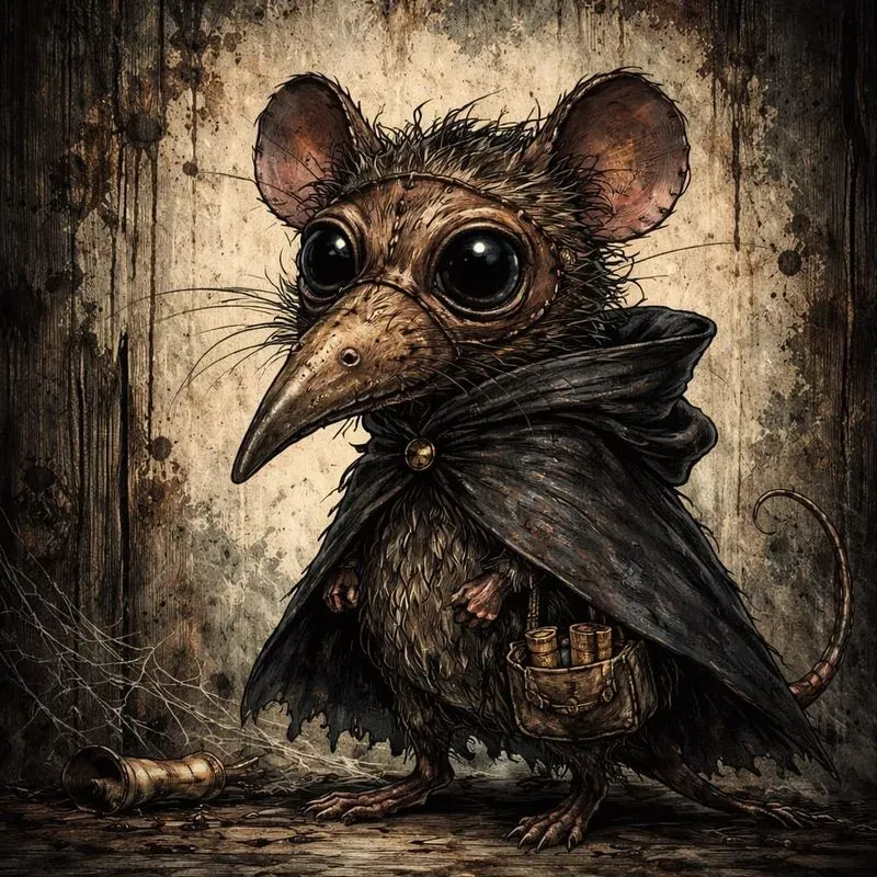 Whimsical Macabre Character Illustrations