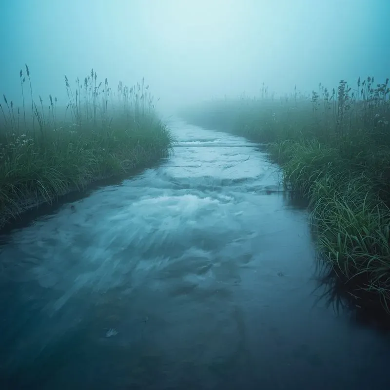 Misty Morning River Photos