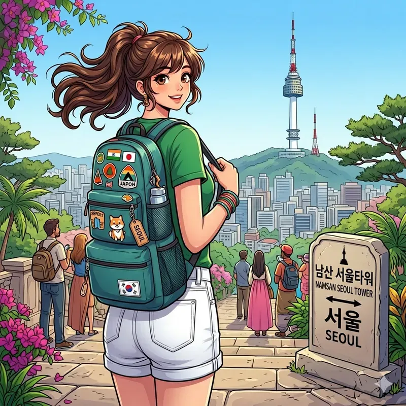 Anime Girls Exploring Global Destinations