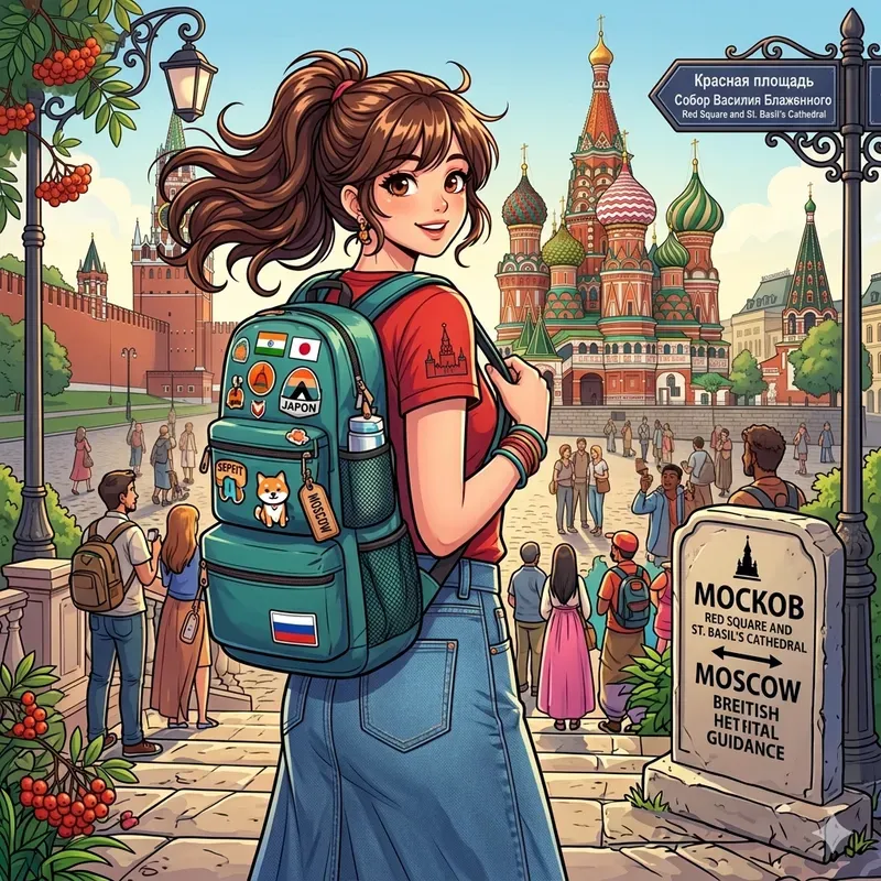 Anime Girls Exploring Global Destinations