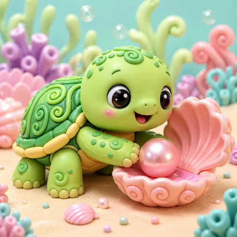 Whimsical 3D Polymer Clay Animals