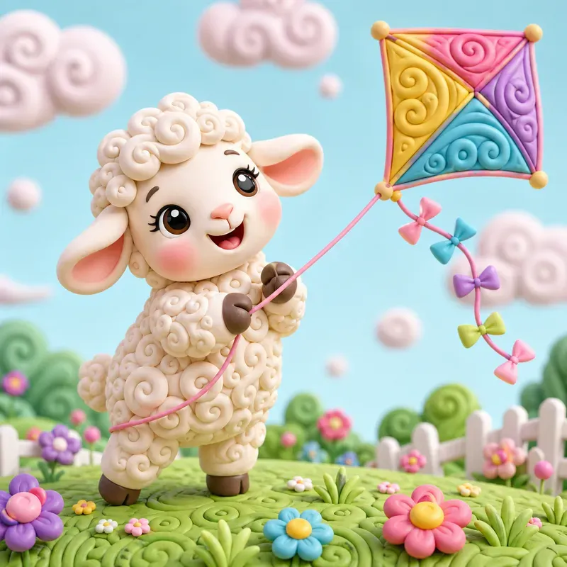 Whimsical 3D Polymer Clay Animals