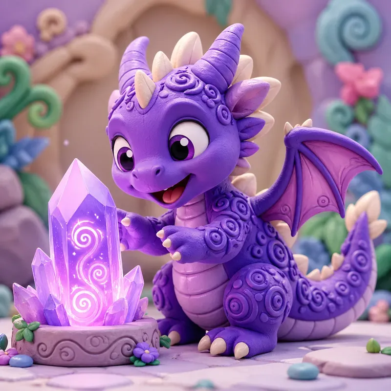 Whimsical 3D Polymer Clay Animals