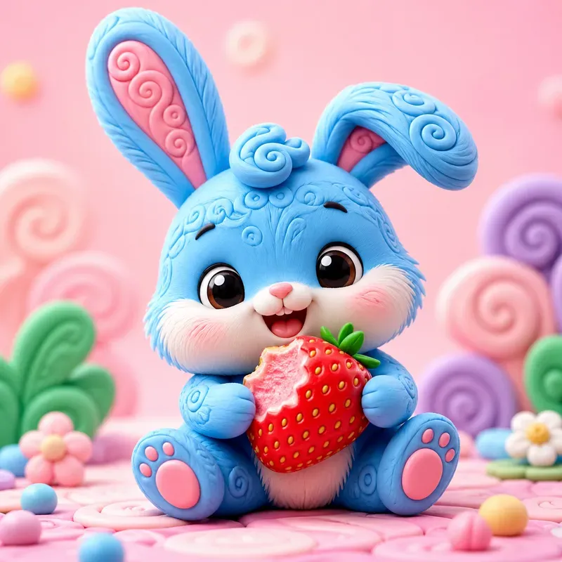 Whimsical 3D Polymer Clay Animals