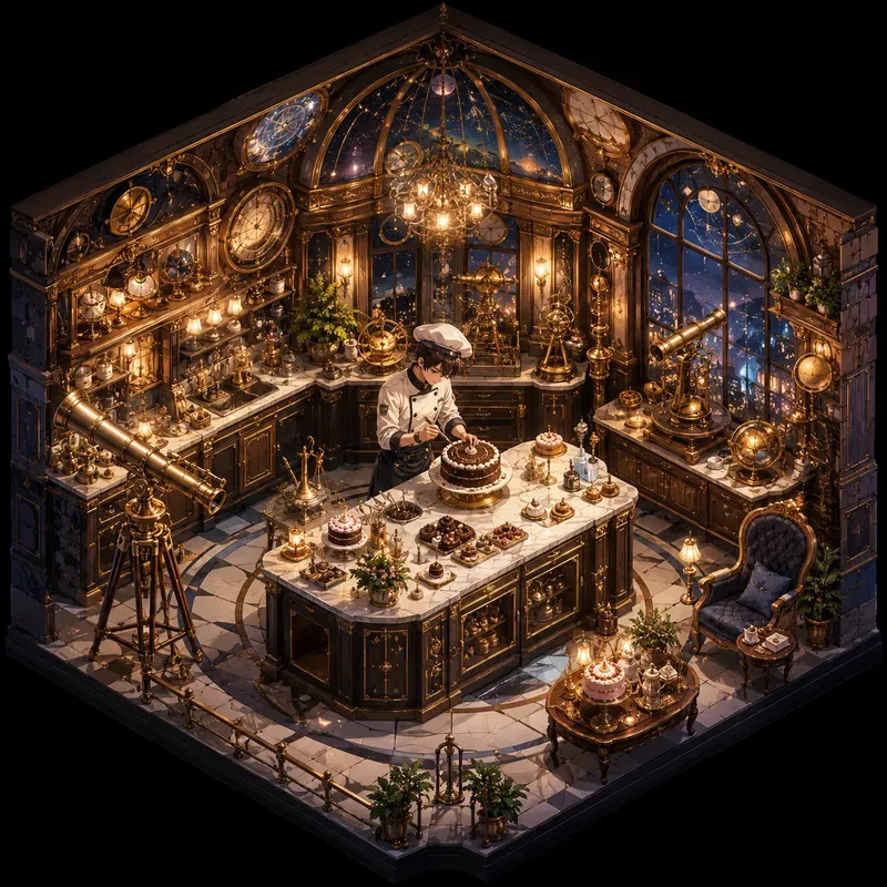 Isometric Cozy Creator Rooms Premium A