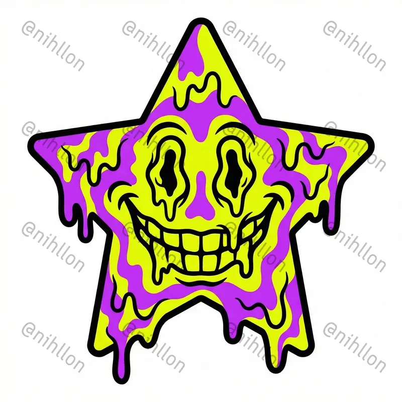 Bold Psychedelic Acid Sticker Graphics