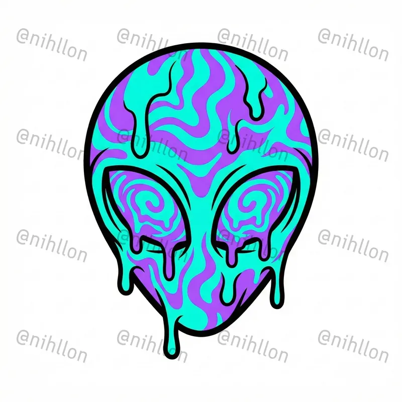 Bold Psychedelic Acid Sticker Graphics