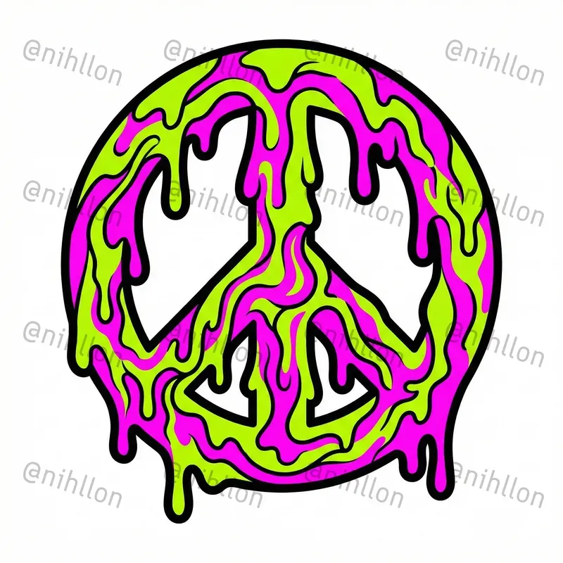 Bold Psychedelic Acid Sticker Graphics