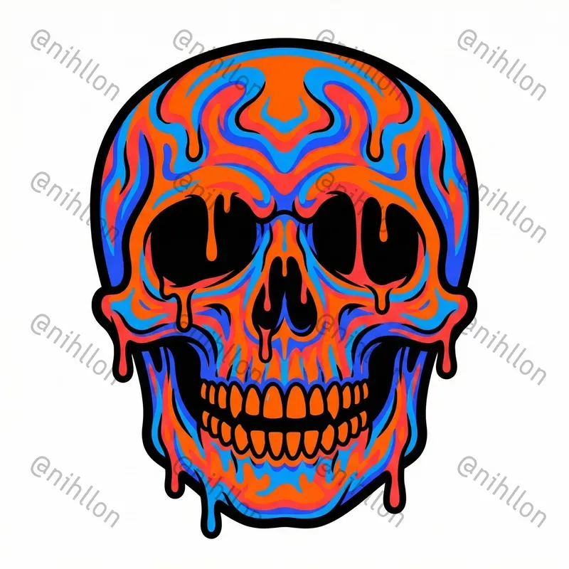 Bold Psychedelic Acid Sticker Graphics