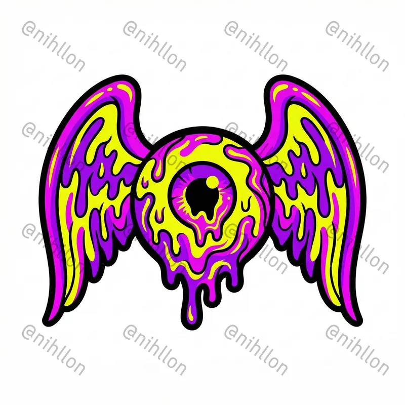 Bold Psychedelic Acid Sticker Graphics