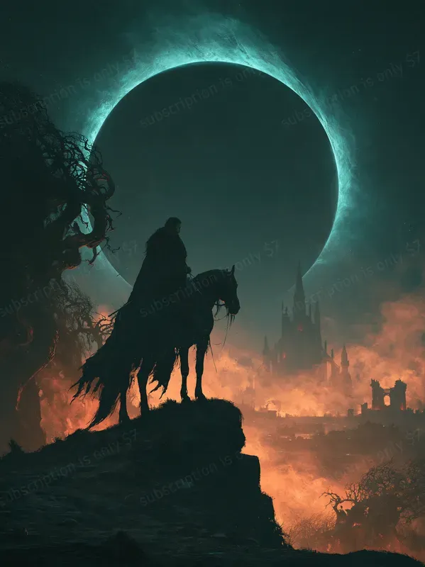 Teal Amber Gothic Dreamscapes