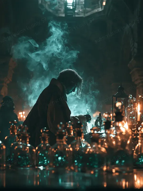 Teal Amber Gothic Dreamscapes