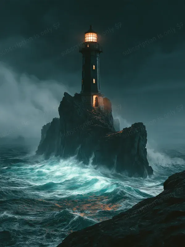 Teal Amber Gothic Dreamscapes