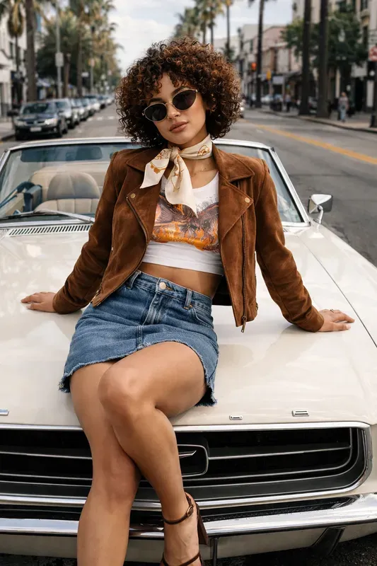 Street Fashion Editorial Car Poses