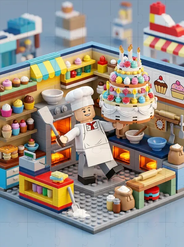 Brick Figure Story Scenes