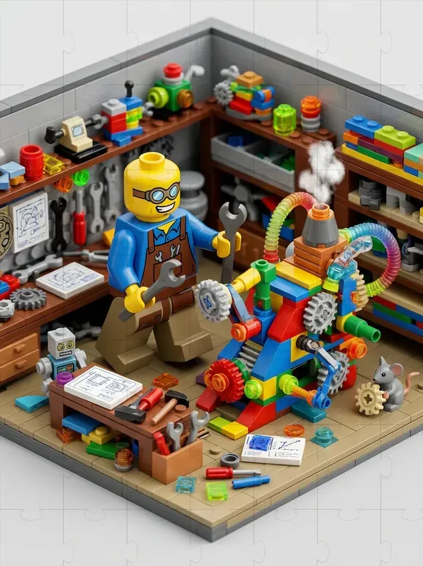Brick Figure Story Scenes