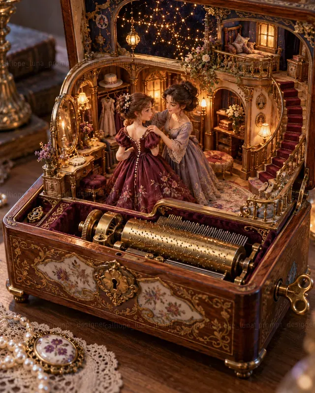 Enchanted Music Box Miniature Folks