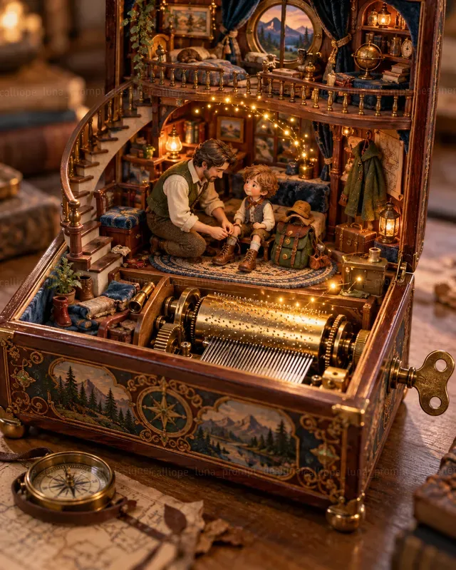 Enchanted Music Box Miniature Folks